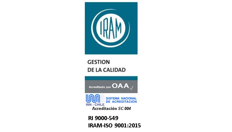 CERTIFICADO DE GESTION DE LA CALIDAD ISO 9001:2015